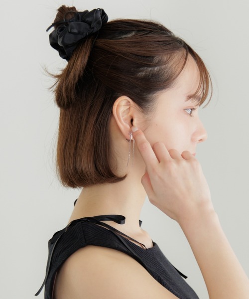 flower(フラワー)の「メニーリボンシュシュ(シュシュ・レディース・アイボリー/ブラック・FREE)」の22枚目の写真