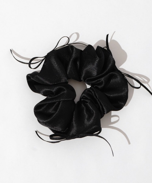 flower(フラワー)の「メニーリボンシュシュ(シュシュ・レディース・アイボリー/ブラック・FREE)」の16枚目の写真