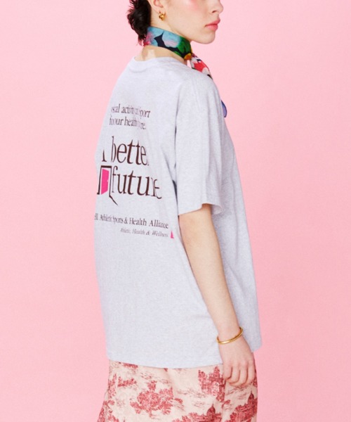 CREOLME（クレオルム）の「(CREOLME)〈ROSE BUD別注〉RUSSELL ATHLETIC×CREOLME 別注Tシャツ（Tシャツ/カットソー・レディース・グレー/ホワイト系その他・FREE）」の2枚目の写真