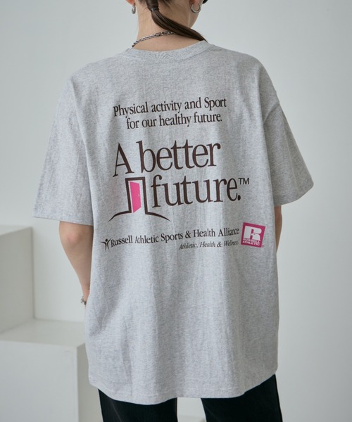 CREOLME（クレオルム）の「(CREOLME)〈ROSE BUD別注〉RUSSELL ATHLETIC×CREOLME 別注Tシャツ（Tシャツ/カットソー・レディース・グレー/ホワイト系その他・FREE）」の18枚目の写真