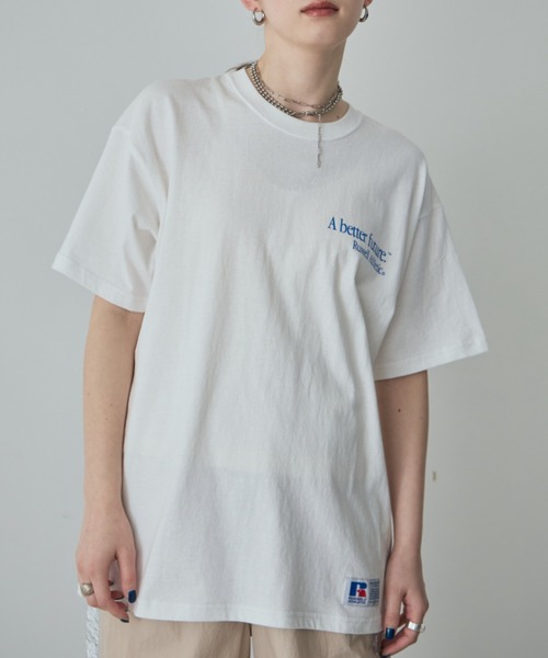 CREOLME（クレオルム）の「(CREOLME)〈ROSE BUD別注〉RUSSELL ATHLETIC×CREOLME 別注Tシャツ（Tシャツ/カットソー・レディース・グレー/ホワイト系その他・FREE）」の10枚目の写真