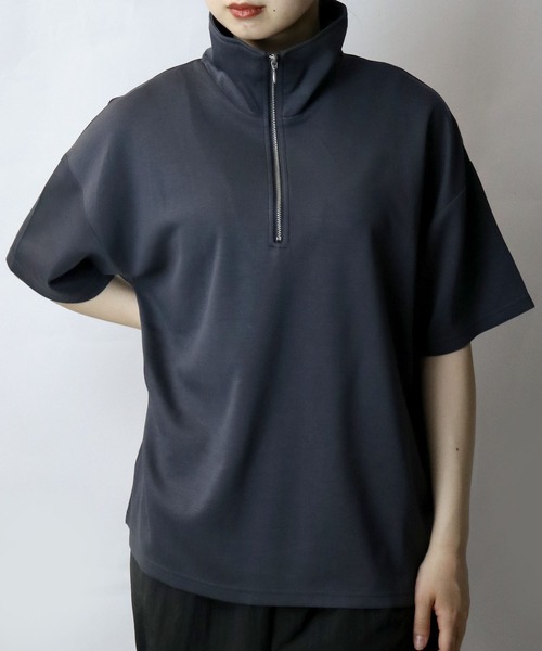 [COVERNAT]★25SS★韓国人気★NYLON PUTTIG HALF SHIRT NEU_IN 24SS Folded stripe short sleeves shirt | Hype