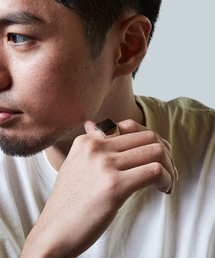 AKEL（アケル）の「【AKEL】アケル/ スクエアーリング / 金属アレルギー対応(サージカルステンレス)（リング）」