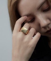 AKEL（アケル）の「【AKEL】アケル/ スクエアーリング / 金属アレルギー対応(サージカルステンレス)（リング）」