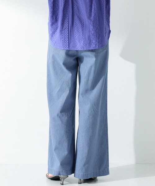 URBAN RESEARCH Sonny Label(アーバンリサーチサニーレーベル)の「デニムベイカーイージーパンツ(デニムパンツ・レディース・インディゴブルー/ライトインディゴブルー・36/38)」の6枚目の写真