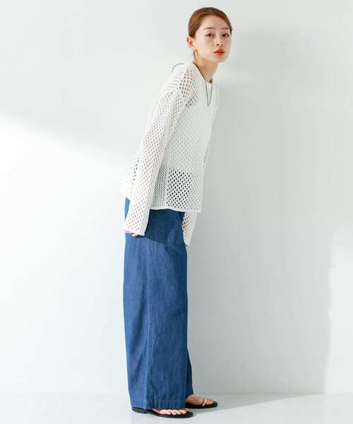 URBAN RESEARCH Sonny Label(アーバンリサーチサニーレーベル)の「デニムベイカーイージーパンツ(デニムパンツ・レディース・インディゴブルー/ライトインディゴブルー・36/38)」の19枚目の写真