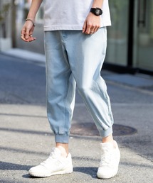 ストレッチデニムクロップドジョガーパンツ