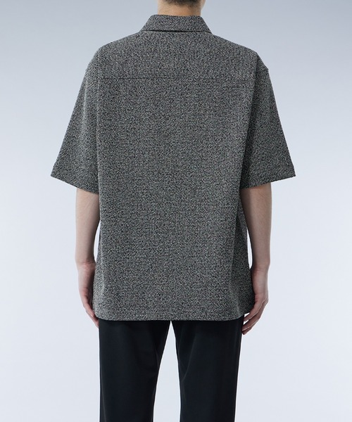 UNITED TOKYO(ユナイテッドトウキョウ)の「ラッセルサマーツイード シャツジャケット|セットアップ着用可能(ブルゾン・メンズ・ライトグレー/グレー/ブラック・1/2)」の9枚目の写真