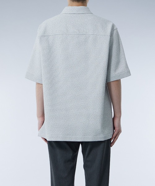 UNITED TOKYO(ユナイテッドトウキョウ)の「ラッセルサマーツイード シャツジャケット|セットアップ着用可能(ブルゾン・メンズ・ライトグレー/グレー/ブラック・1/2)」の15枚目の写真