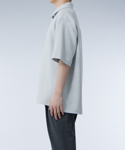 UNITED TOKYO(ユナイテッドトウキョウ)の「ラッセルサマーツイード シャツジャケット|セットアップ着用可能(ブルゾン・メンズ・ライトグレー/グレー/ブラック・1/2)」の14枚目の写真