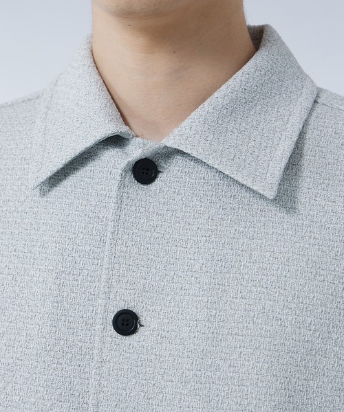 UNITED TOKYO(ユナイテッドトウキョウ)の「ラッセルサマーツイード シャツジャケット|セットアップ着用可能(ブルゾン・メンズ・ライトグレー/グレー/ブラック・1/2)」の16枚目の写真