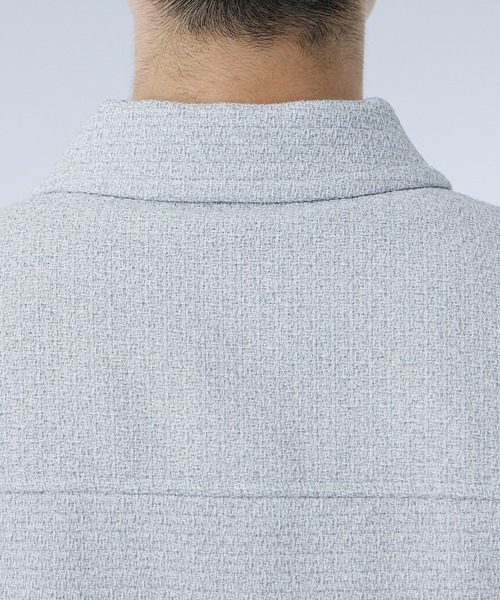 UNITED TOKYO(ユナイテッドトウキョウ)の「ラッセルサマーツイード シャツジャケット|セットアップ着用可能(ブルゾン・メンズ・ライトグレー/グレー/ブラック・1/2)」の18枚目の写真