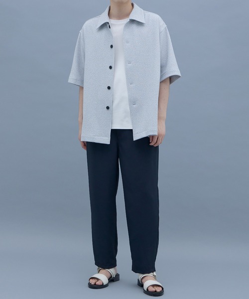 UNITED TOKYO(ユナイテッドトウキョウ)の「ラッセルサマーツイード シャツジャケット|セットアップ着用可能(ブルゾン・メンズ・ライトグレー/グレー/ブラック・1/2)」の10枚目の写真