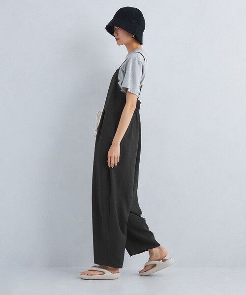 green label relaxingブラックサロペット・オーバーオール green label relaxing サロペット オーバーオール 「size SHORT