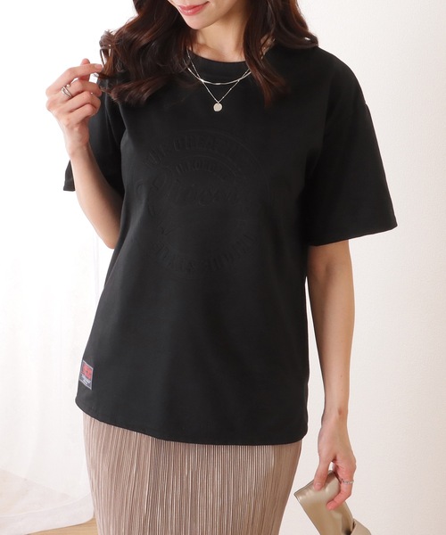 Lace Ladies(レースレディース)の「ソリッドカラー 凹凸 ロゴ 半袖 プルオーバー(Tシャツ/カットソー・レディース・グレー/ブラック/ホワイト/レッド・M/XL)」の8枚目の写真