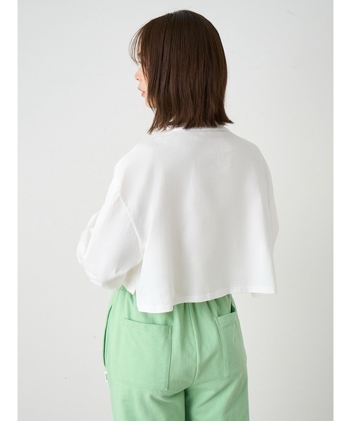 SNIDEL（スナイデル）の「ロゴクロップドロンT（Tシャツ