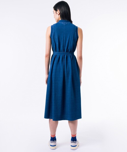LACOSTE（ラコステ）の「インディゴノースリーブポロドレス / マキシ丈（ワンピース・レディース・ダークネイビー/ライトブルー・36/34/38/40）」の13枚目の写真