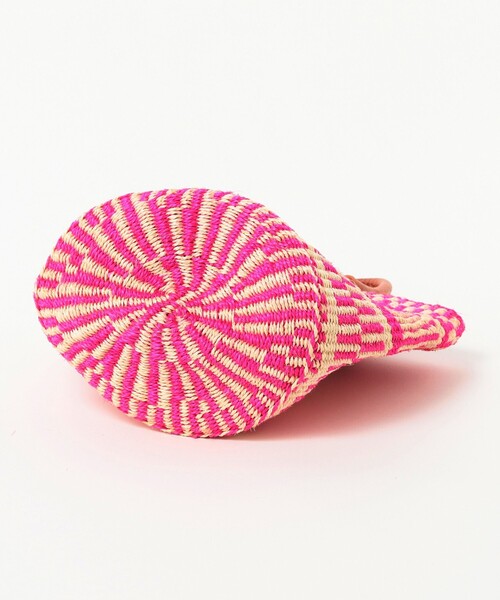 BEAMS BOY（ビームスボーイ）の「BEAMS BOY / MIX SISAL BAG S（かごバッグ・レディース・ピンク/ブルー・ONE SIZE）」の5枚目の写真