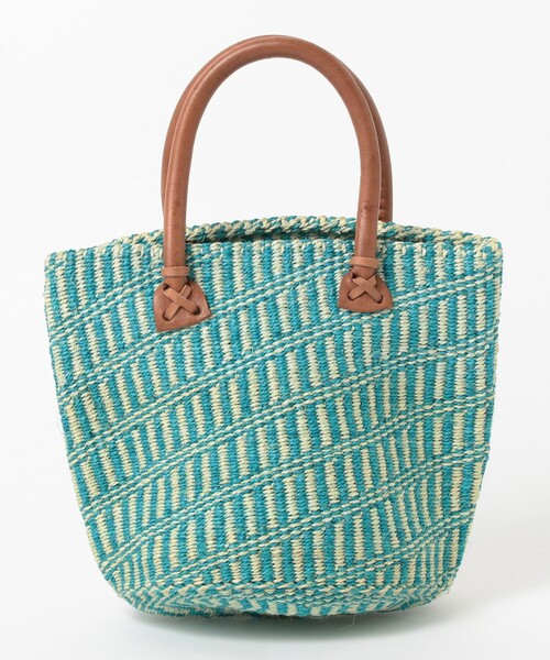 BEAMS BOY（ビームスボーイ）の「BEAMS BOY / MIX SISAL BAG S（かごバッグ・レディース・ピンク/ブルー・ONE SIZE）」の8枚目の写真