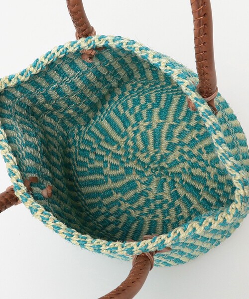BEAMS BOY（ビームスボーイ）の「BEAMS BOY / MIX SISAL BAG S（かごバッグ・レディース・ピンク/ブルー・ONE SIZE）」の9枚目の写真