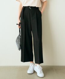 ◆【夏に嬉しい機能付き】ベルト付きワイドパンツ