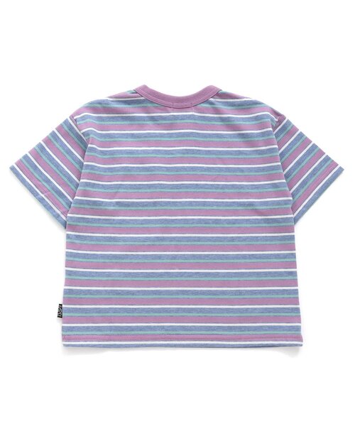 F.O.KIDS(エフオーキッズ)の「【接触冷感】マルチボーダーBIGTシャツ(Tシャツ/カットソー・キッズ・グレー/ブルー/キナリ・120/110/100/95/90/80/150/140/130)」の12枚目の写真