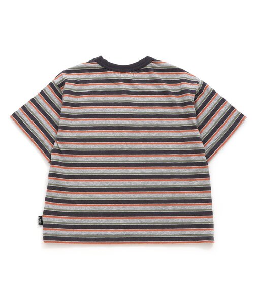 F.O.KIDS(エフオーキッズ)の「【接触冷感】マルチボーダーBIGTシャツ(Tシャツ/カットソー・キッズ・グレー/ブルー/キナリ・120/110/100/95/90/80/150/140/130)」の13枚目の写真