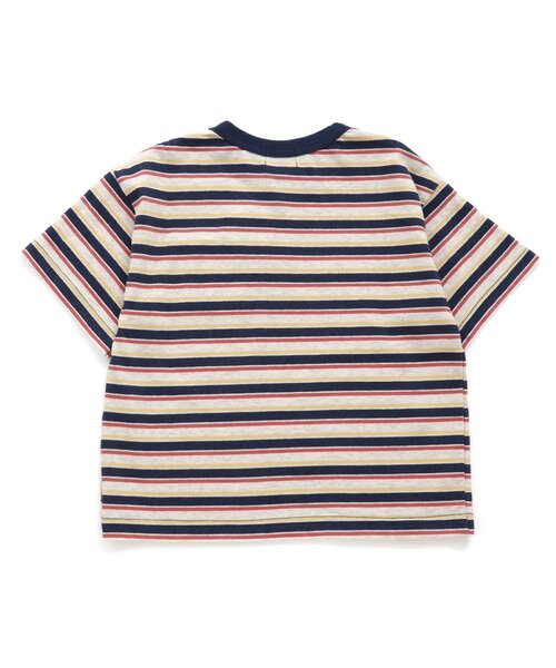 F.O.KIDS(エフオーキッズ)の「【接触冷感】マルチボーダーBIGTシャツ(Tシャツ/カットソー・キッズ・グレー/ブルー/キナリ・120/110/100/95/90/80/150/140/130)」の14枚目の写真