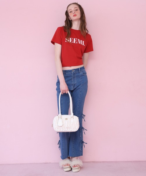 Seemi. byNICECLAUP（ シーミーバイナイスクラップ）の「【Seemi.】アソートデニムパンツ（デニムパンツ・レディース・ネイビー/ブルー/ライトブルー・MEDIUM/SMALL）」の8枚目の写真