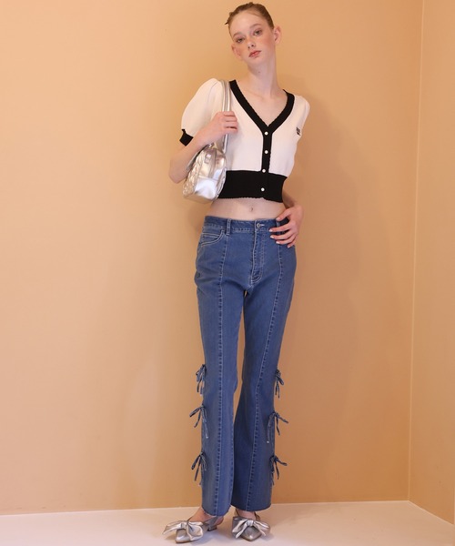 Seemi. byNICECLAUP（ シーミーバイナイスクラップ）の「【Seemi.】アソートデニムパンツ（デニムパンツ・レディース・ネイビー/ブルー/ライトブルー・MEDIUM/SMALL）」の5枚目の写真