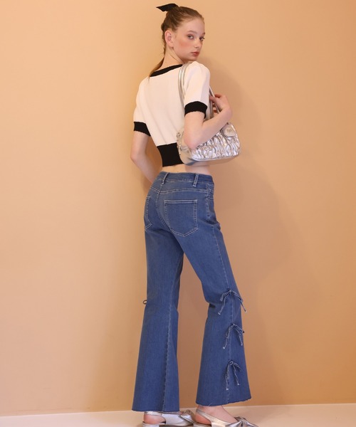 Seemi. byNICECLAUP（ シーミーバイナイスクラップ）の「【Seemi.】アソートデニムパンツ（デニムパンツ・レディース・ネイビー/ブルー/ライトブルー・MEDIUM/SMALL）」の6枚目の写真