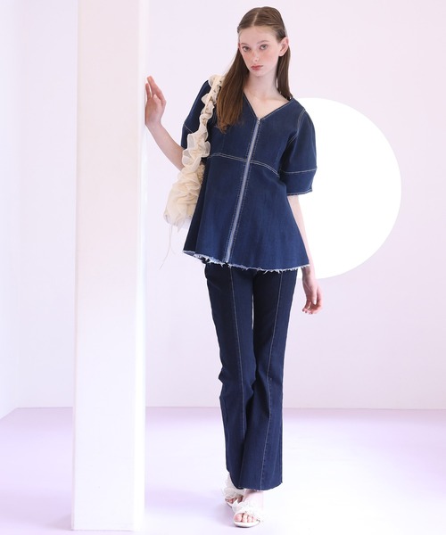 Seemi. byNICECLAUP（ シーミーバイナイスクラップ）の「【Seemi.】アソートデニムパンツ（デニムパンツ・レディース・ネイビー/ブルー/ライトブルー・MEDIUM/SMALL）」の12枚目の写真