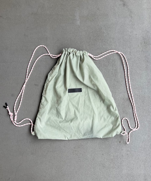 shesame（シーセム）の「ナイロンシースルーナップサック（バックパック/リュック・レディース・オフホワイト/イエロー/ピンク/グレー/ブルー・フリー）」の3枚目の写真