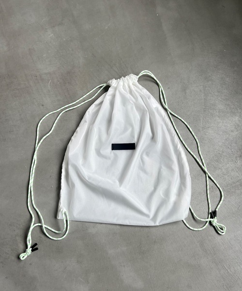 shesame（シーセム）の「ナイロンシースルーナップサック（バックパック/リュック・レディース・オフホワイト/イエロー/ピンク/グレー/ブルー・フリー）」の2枚目の写真