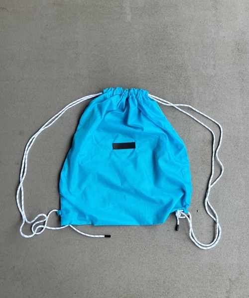 shesame（シーセム）の「ナイロンシースルーナップサック（バックパック/リュック・レディース・オフホワイト/イエロー/ピンク/グレー/ブルー・フリー）」の4枚目の写真