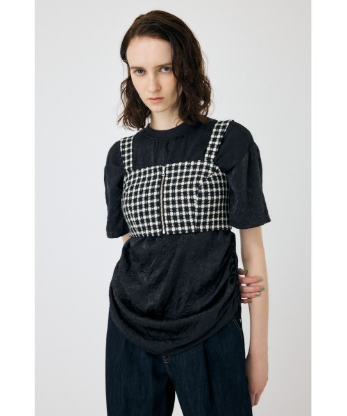 MOUSSY（マウジー）の「COMPACT TWEED ビスチェ（タンクトップ・レディース・アイボリー/グリーン/ブラック・1/2）」の21枚目の写真