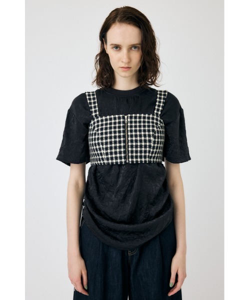 MOUSSY（マウジー）の「COMPACT TWEED ビスチェ（タンクトップ・レディース・アイボリー/グリーン/ブラック・1/2）」の20枚目の写真