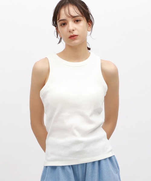 LAKOLE（ラコレ）の「【吸水速乾】リブアメスリブラトップ＜RELAXING WEAR＞ / 118992（その他トップス・レディース・その他9/オフホワイト/ブラック・SMALL/MEDIUM/LARGE）」の18枚目の写真