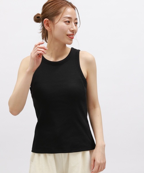 LAKOLE（ラコレ）の「【吸水速乾】リブアメスリブラトップ＜RELAXING WEAR＞ / 118992（その他トップス・レディース・その他9/オフホワイト/ブラック・SMALL/MEDIUM/LARGE）」の14枚目の写真