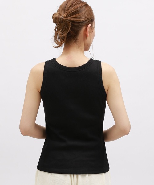 LAKOLE（ラコレ）の「【吸水速乾】リブアメスリブラトップ＜RELAXING WEAR＞ / 118992（その他トップス・レディース・その他9/オフホワイト/ブラック・SMALL/MEDIUM/LARGE）」の12枚目の写真