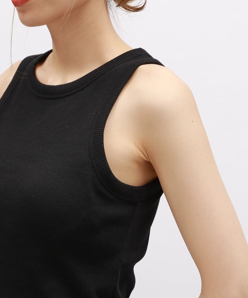 LAKOLE（ラコレ）の「【吸水速乾】リブアメスリブラトップ＜RELAXING WEAR＞ / 118992（その他トップス・レディース・その他9/オフホワイト/ブラック・SMALL/MEDIUM/LARGE）」の6枚目の写真