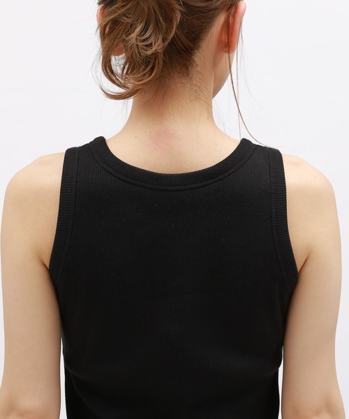 LAKOLE（ラコレ）の「【吸水速乾】リブアメスリブラトップ＜RELAXING WEAR＞ / 118992（その他トップス・レディース・その他9/オフホワイト/ブラック・SMALL/MEDIUM/LARGE）」の5枚目の写真