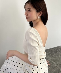 conte＞オフショルダー Tシャツ（Tシャツ/カットソー）｜conte（コンテ