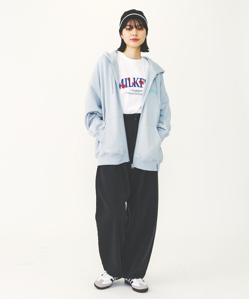 MILKFED.（ミルクフェド）の「HEART EMBROIDERED LOGO WIDE S/S TEE（Tシャツ/カットソー・レディース・ライトイエロー/ホワイト/ブラック・M/L）」の15枚目の写真