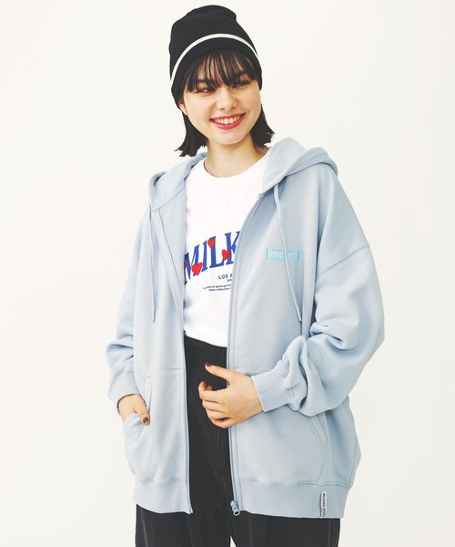 MILKFED.（ミルクフェド）の「HEART EMBROIDERED LOGO WIDE S/S TEE（Tシャツ/カットソー・レディース・ライトイエロー/ホワイト/ブラック・M/L）」の12枚目の写真