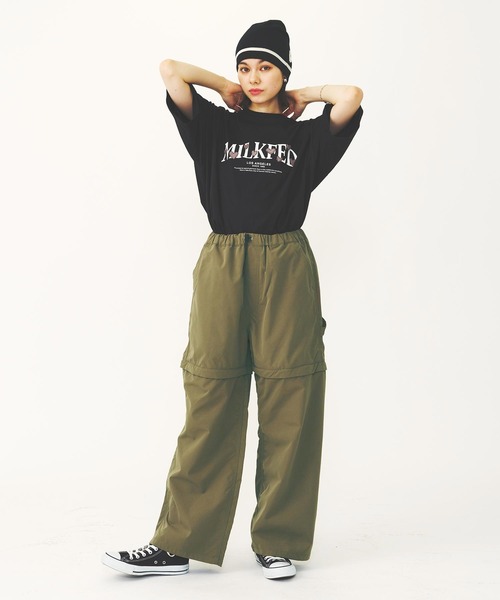 MILKFED.（ミルクフェド）の「HEART EMBROIDERED LOGO WIDE S/S TEE（Tシャツ/カットソー・レディース・ライトイエロー/ホワイト/ブラック・M/L）」の19枚目の写真
