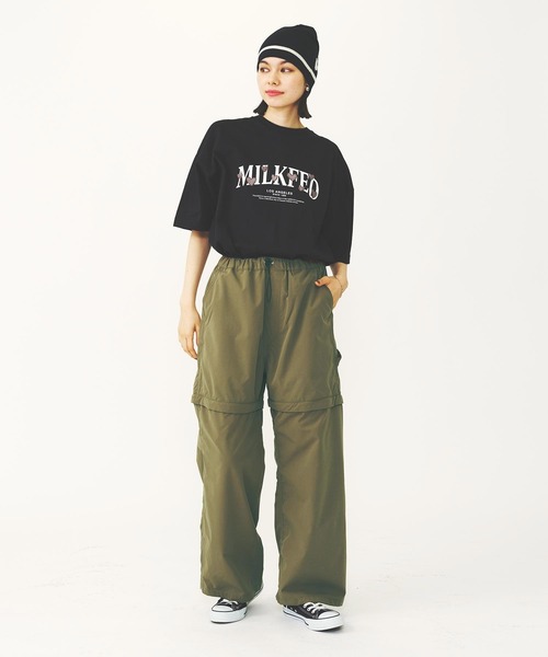 MILKFED.（ミルクフェド）の「HEART EMBROIDERED LOGO WIDE S/S TEE（Tシャツ/カットソー・レディース・ライトイエロー/ホワイト/ブラック・M/L）」の21枚目の写真