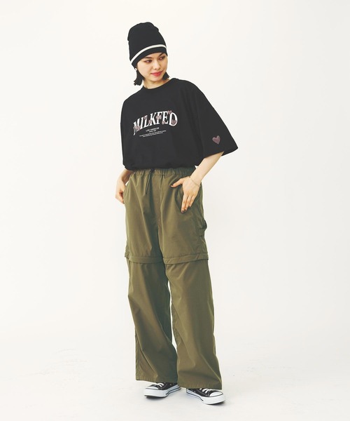 MILKFED.（ミルクフェド）の「HEART EMBROIDERED LOGO WIDE S/S TEE（Tシャツ/カットソー・レディース・ライトイエロー/ホワイト/ブラック・M/L）」の22枚目の写真