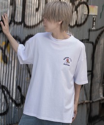 『SILVER BULLET SELECT AP/シルバーバレットセレクト』部分サガラ胸刺繍半袖Tシャツ【Z】