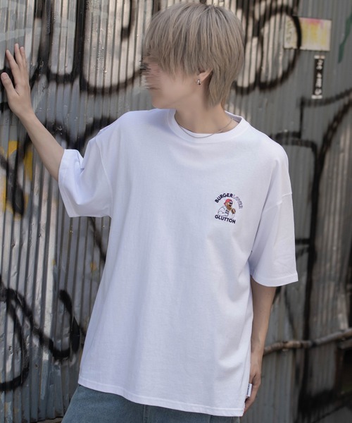 SILVER BULLET(シルバーバレット)の「『SILVER BULLET SELECT AP/シルバーバレットセレクト』部分サガラ胸刺繍半袖Tシャツ【Z】(Tシャツ/カットソー・メンズ・グリーン系1/ホワイト系3/ホワイト系2/オレンジ系1/ネイビー系1/ホワイト系4/グレー系1/ホワイト系1・L/M)」の1枚目の写真